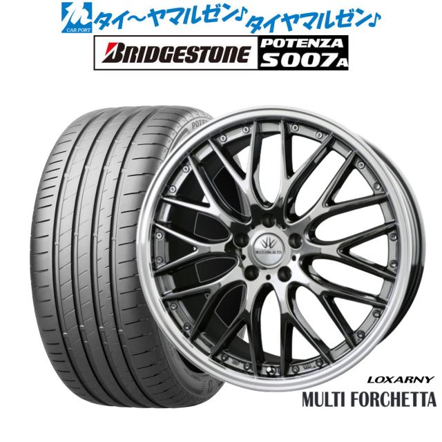 BADX ロクサーニ マルチフォルケッタ 20インチ 9.0J ブリヂストン POTENZA ポテンザ S007A 245/35R20 サマータイヤ ホイール4本セットの通販は 211,850円
