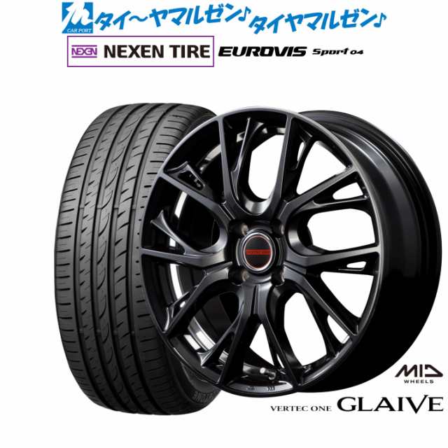 MID ヴァーテック ワン グレイブ 17インチ 6.5J NEXEN ネクセン ロードストーン ユーロビズ Sport 04 205/40R17 サマータイヤ ホイール4