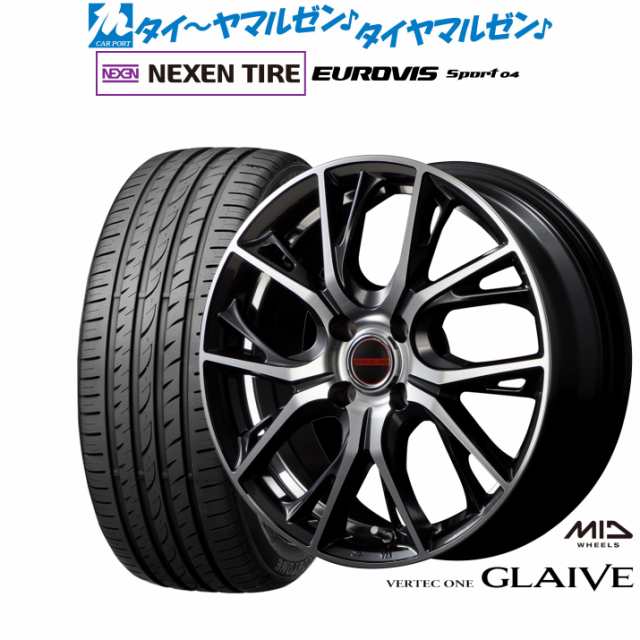 MID ヴァーテック ワン グレイブ 17インチ 6.5J NEXEN ネクセン ロードストーン ユーロビズ Sport 04 205/40R17 サマータイヤ ホイール4