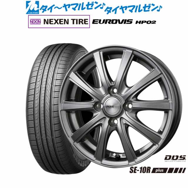 BADX DOS(DOS) SE-10R plus 15インチ 4.5J NEXEN ネクセン ロードストーン ユーロビズ HP02 165/65R15 サマータイヤ ホイール4本セット