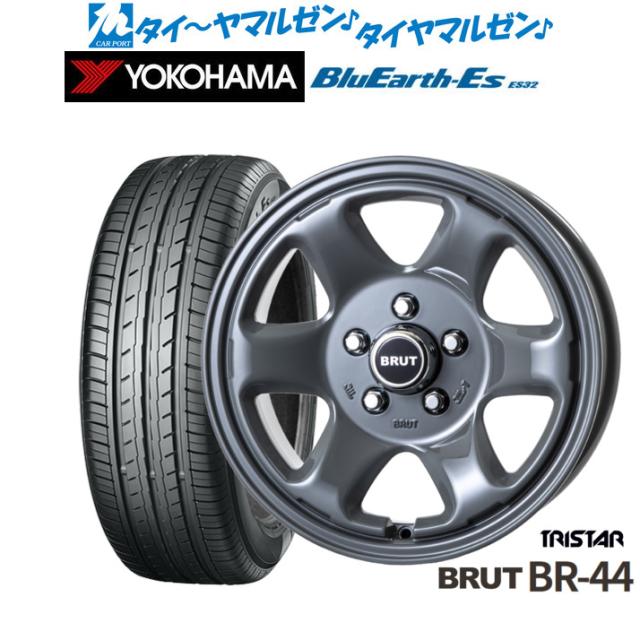 トライスター BRUT BR-44 16インチ 6.5J ヨコハマ BluEarth-ES ブルーアースイーエス ES32 215/60R16 サマータイヤ ホイール4本セット