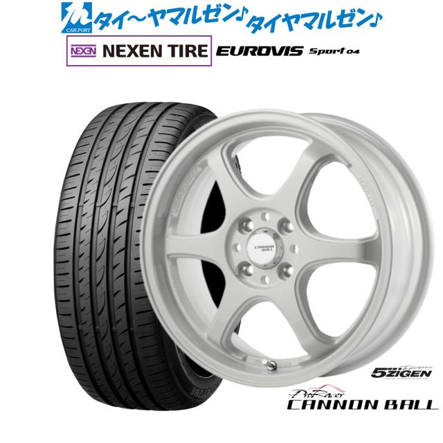 5ZIGEN ゴジゲン プロレーサー キャノンボール 17インチ 7.0J NEXEN ネクセン ロードストーン ユーロビズ Sport 04 205/40R17 サマータイヤ ホイール4本セットの通販は