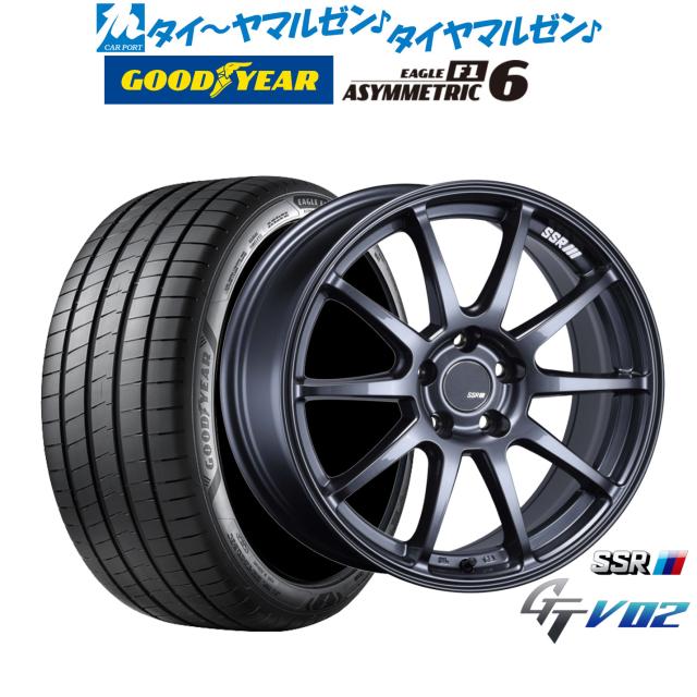 タナベ SSR GT V02 17インチ 7.0J グッドイヤー イーグル F1 アシメトリック6 225/50R17 サマータイヤ ホイール4本セット