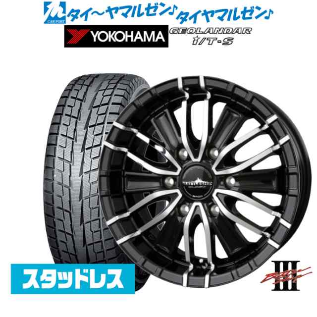 BADX ロクサーニ バトルシップIII 16インチ 6.5J ヨコハマ GEOLANDAR ジオランダー I/T-S G073 215/65R16 スタッドレスタイヤ ホイール4