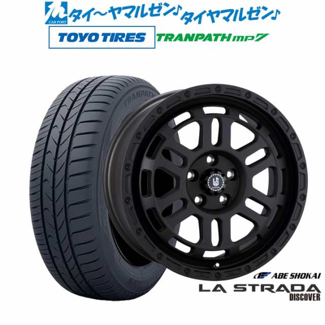 阿部商会 ラ・ストラーダ ディスカバー 16インチ 7.0J トーヨータイヤ トランパス mp7 215/60R16 サマータイヤ ホイール4本セット