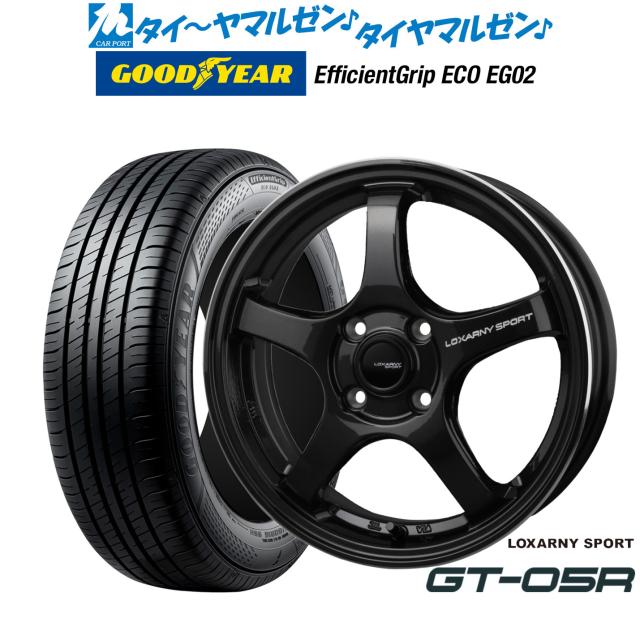 BADX ロクサーニスポーツ GT-05R 15in 4.5J グッドイヤー エフィシエント 手持ち部分 エコ EG02 165/50R15 炎節タイア 銀輪4本仕かける