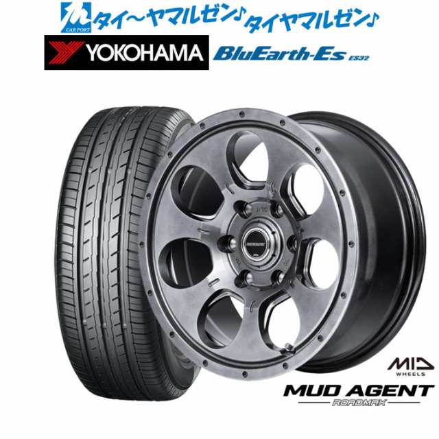 MID ロードマックス マッドエージェント 15インチ 6.0J ヨコハマ BluEarth-ES ブルーアースイーエス ES32 215/65R15 サマータイヤ ホイー