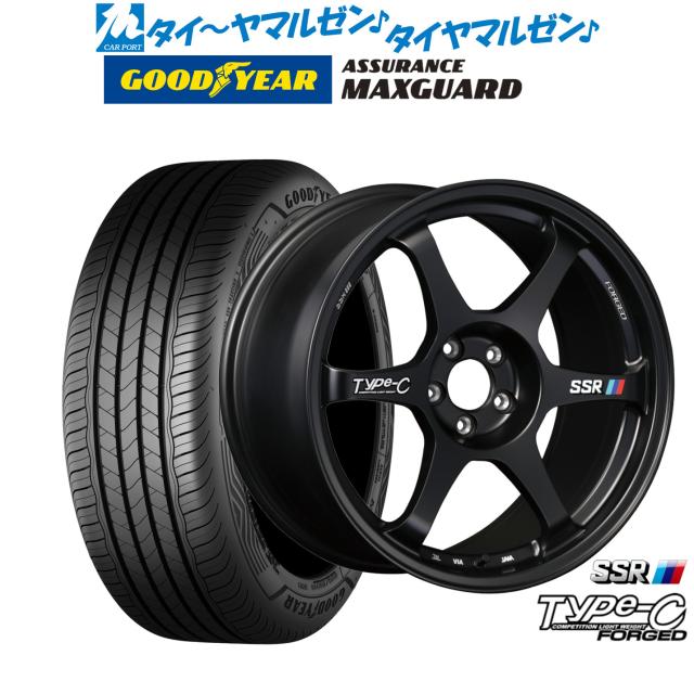 タナベ SSR Type-C FORGED 18インチ 8.5J グッドイヤー ASSURANCE アシュアランス MAXGUARD 245/40R18 サマータイヤ ホイール4本セット