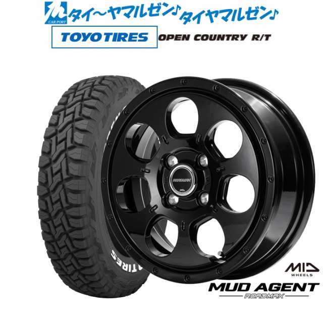 MID ロードマックス マッドエージェント 15インチ 4.5J トーヨータイヤ オープンカントリー R/T 165/65R15 サマータイヤ ホイール4本セ