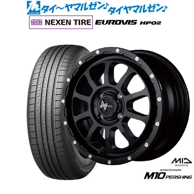 MID ナイトロパワー M10 パーシング KC 14インチ 4.5J NEXEN ネクセン ロードストーン ユーロビズ HP02 155/65R14 サマータイヤ ホイール4本セット 57,192円