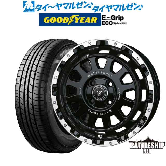 ロクサーニ サマータイヤ ホイール 4本セット BADX ロクサーニ バトルシップ ネオ グッドイヤー イーグル LS2000 ハイブリッド2 165/55R15