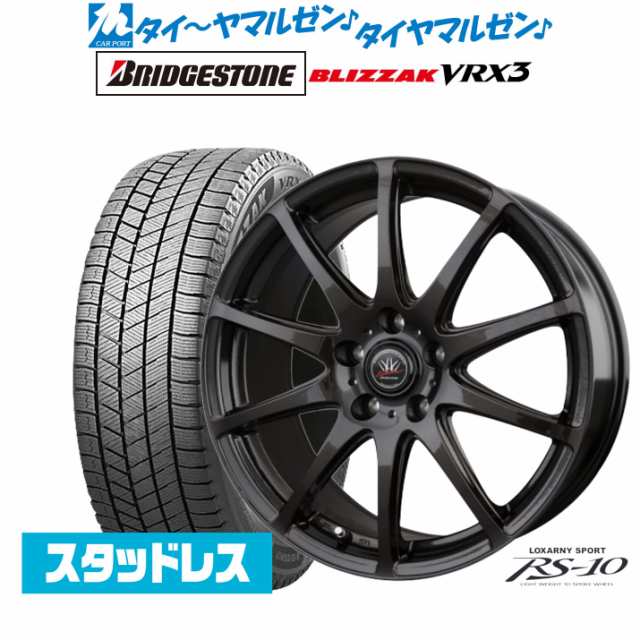 【2022年製】BADX ロクサーニスポーツ RS-10 16インチ 6.5J ブリヂストン BLIZZAK ブリザック VRX3 215/70R16 スタッドレスタイヤ ホイー