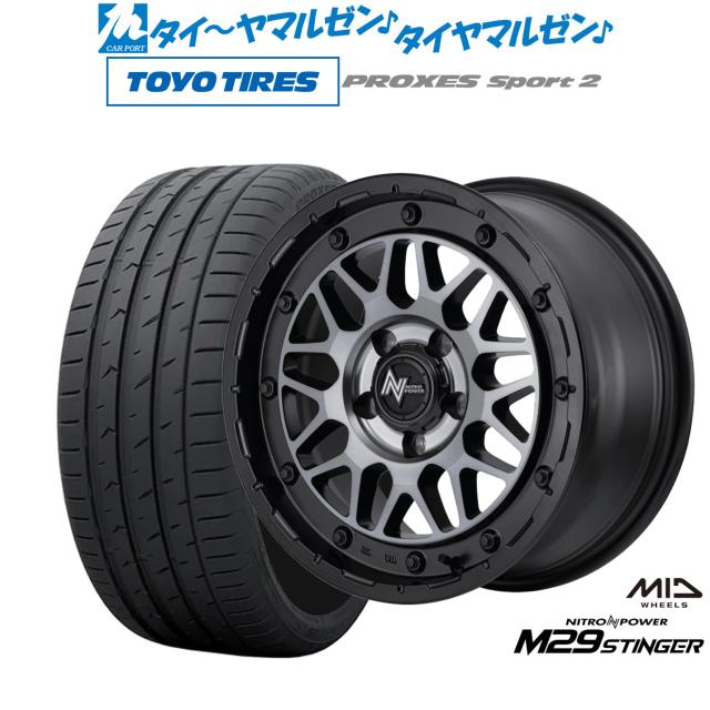MID ナイトロパワー M29 スティンガー 18インチ 7.0J トーヨータイヤ プロクセス PROXES スポーツ2  235/50R18 サマータイヤ ホイール4本セットの通販は