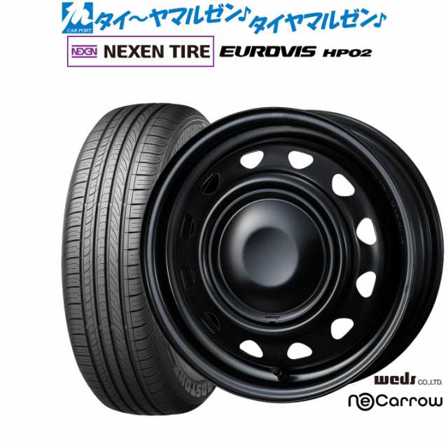 ウェッズ スチール ネオキャロ 14インチ 4.5J NEXEN ネクセン ロードストーン ユーロビズ HP02 165/65R14 サマータイヤ ホイール4本セッ