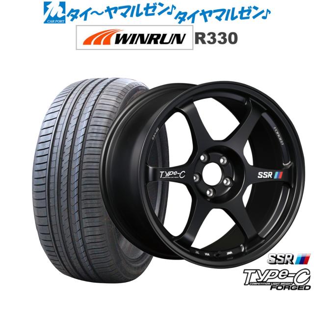 タナベ SSR Type-C FORGED 17インチ 7.5J WINRUN ウインラン R330 205/55R17 サマータイヤ ホイール4本セット