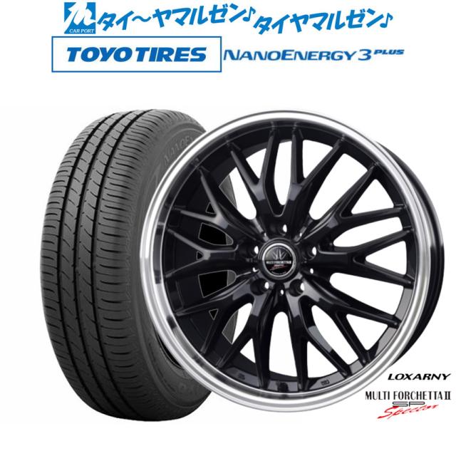 BADX ロクサーニ マルチフォルケッタ2 SP-SPECTOR 18インチ 7.5J トーヨータイヤ NANOENERGY ナノエナジー 3プラス 225/45R18 サマータイヤ ホイール4本セット
