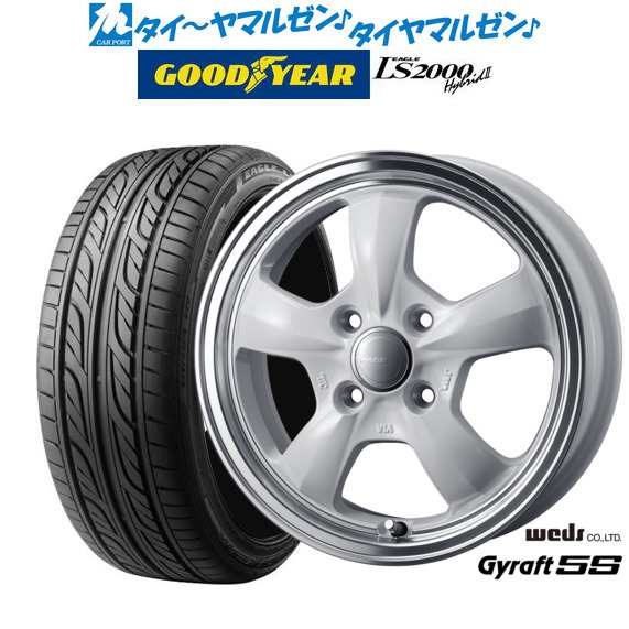 ウェッズ グラフト 5S 14インチ 4.5J グッドイヤー イーグル LS2000 ハイブリッド2(HB2) 155/55R14 サマータイヤ ホイール4本セット