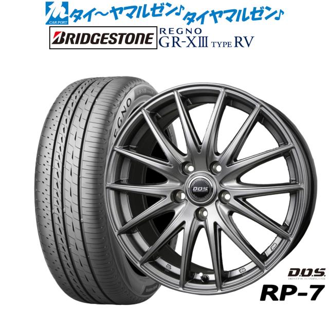 BADX D,O,S(DOS) RP-7 16インチ 6.5J ブリヂストン REGNO レグノ GR-XIII(GR-X3) TYPE RV 195/60R16 サマータイヤ ホイール4本セット