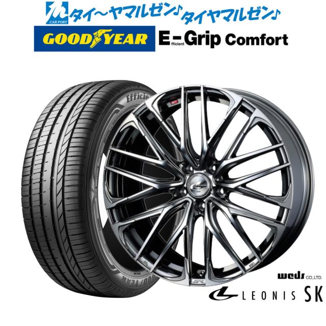 ウェッズ レオニス SK 17インチ 7.0J グッドイヤー エフィシエント グリップ コンフォート 215/40R17 サマータイヤ ホイール4本セット