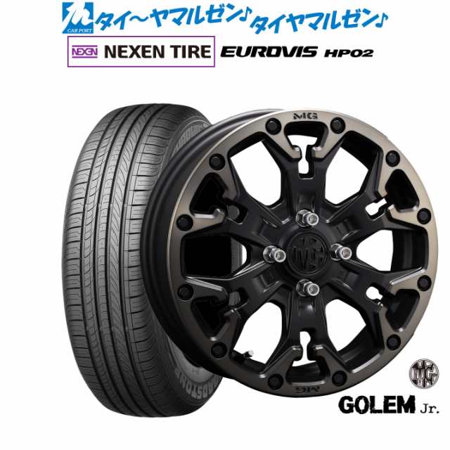 クリムソン MG ゴーレム Jr. 15インチ 4.5J NEXEN ネクセン ロードストーン ユーロビズ HP02 165/65R15 サマータイヤ ホイール4本セット