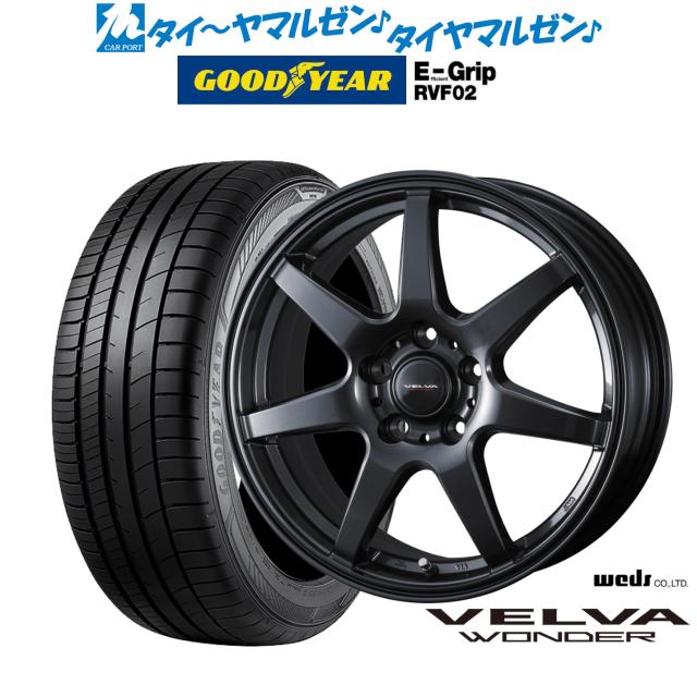 ウェッズ ヴェルヴァ ワンダー 17インチ 6.5J グッドイヤー エフィシエント グリップ RVF02 215/55R17 サマータイヤ ホイール4本セット