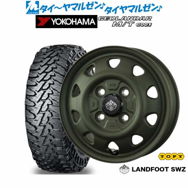 トピー ランドフット SWZ 12インチ 3.5J ヨコハマ GEOLANDAR ジオランダー M/T (G003) 145/80R12 サマータイヤ ホイール4本セット