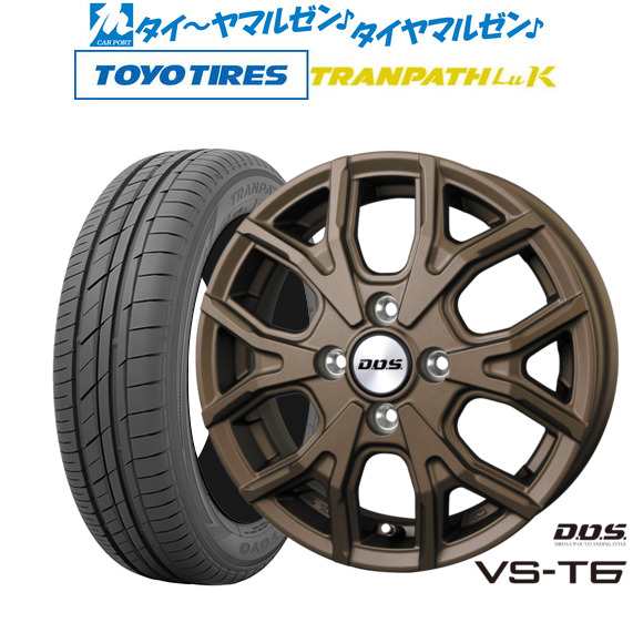 BADX DOS(DOS) VS-T6 14インチ 4.5J トーヨータイヤ トランパス LuK 165/60R14 サマータイヤ ホイール4本セット