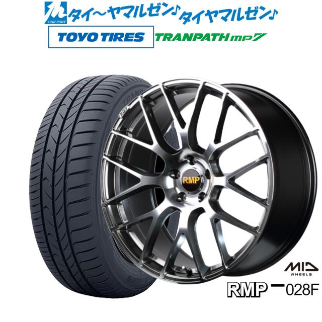 MID RMP 028F 19インチ 7.5J トーヨータイヤ トランパス TRANPATH mp7  225/55R19 サマータイヤ ホイール4本セット