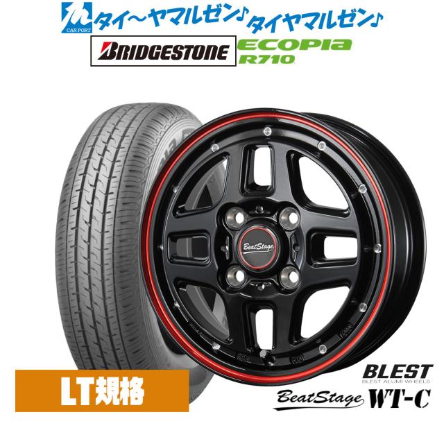 ニューレイトン ビートステージ WT-C 12インチ 4.0J ブリヂストン ECOPIA エコピア R710 145/80R12 サマータイヤ ホイール4本セット