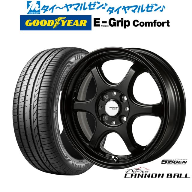 5ZIGEN ゴジゲン プロレーサー キャノンボール 15インチ 6.0J グッドイヤー エフィシエント グリップ コンフォート 185/60R15 サマータイヤ ホイール4本セットの通販は