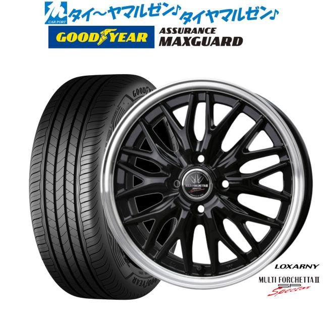 BADX ロクサーニ マルチフォルケッタ２ SP-SPECTOR 17インチ 6.5J グッドイヤー ASSURANCE アシュアランス MAXGUARD 205/50R17 サマータイヤ ホイール4本セット