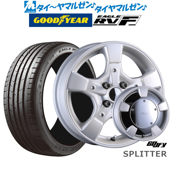 クリムソン グーフィー スプリッター パールホワイト 15インチ 6.0J グッドイヤー イーグル RV-F(RVF) 165/60R15 77H サマータイヤ ホイール4本セットの通販は 100,800円