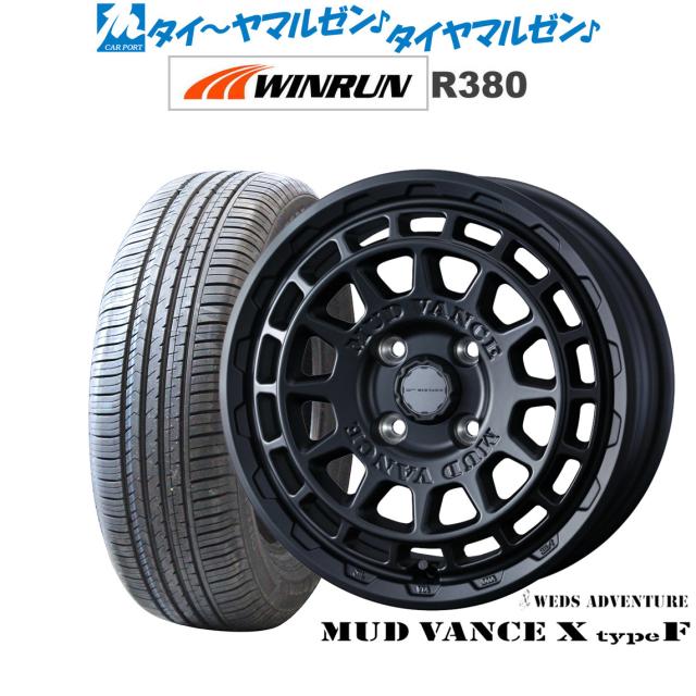 ウェッズ アドベンチャー マッドヴァンス X タイプF 14インチ 5.0J WINRUN ウインラン R380 175/65R14 サマータイヤ ホイール4本セット
