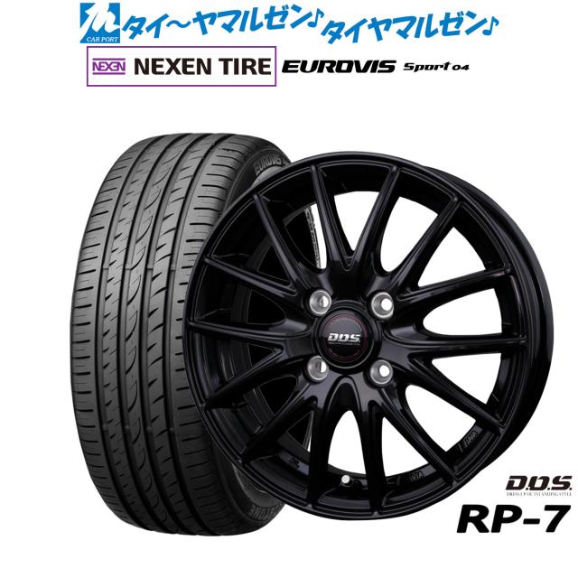 BADX D,O,S(DOS) RP-7 15インチ 5.5J NEXEN ネクセン ロードストーン ユーロビズ Sport 04 175/55R15 サマータイヤ ホイール4本セット