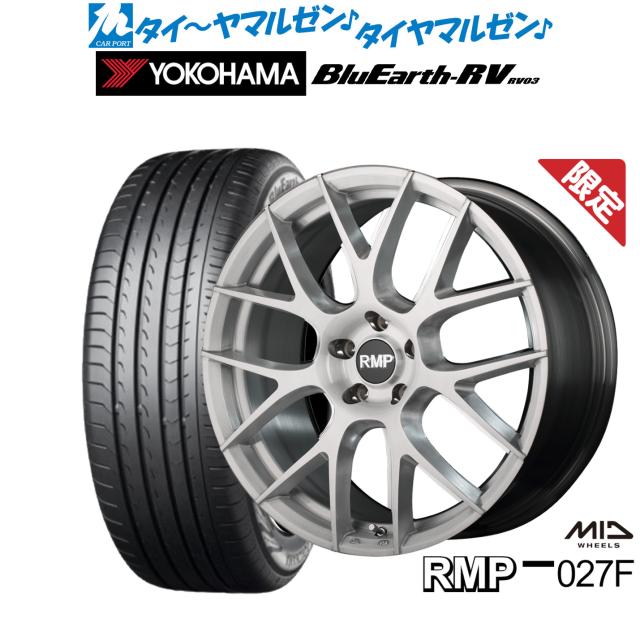 数量限定】MID RMP 027F 20インチ 8.5J ヨコハマ BluEarth ブルー 