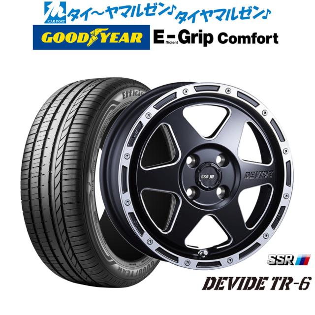 タナベ SSR ディバイド TR-6 14インチ 4.5J グッドイヤー エフィシエント グリップ コンフォート 155/55R14 サマータイヤ ホイール4本セット