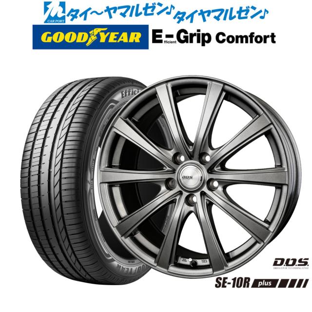 BADX D,O,S(DOS) SE-10R plus 17インチ 7.0J グッドイヤー エフィシエント グリップ コンフォート 195/60R17 サマータイヤ ホイール4本セットの通販は 102,300円