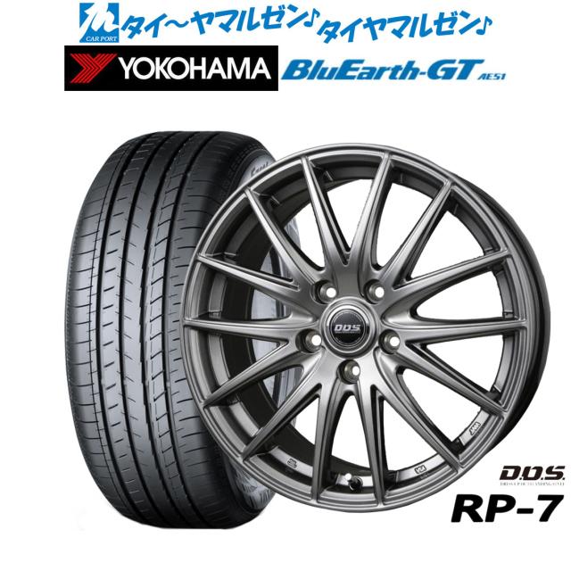 BADX D,O,S(DOS) RP-7 16インチ 6.5J ヨコハマ BluEarth ブルーアース GT (AE51) 215/60R16 サマータイヤ ホイール4本セット