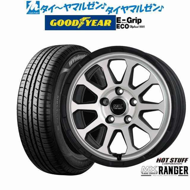 ホットスタッフ マッドクロス レンジャー 16インチ 7.0J グッドイヤー エフィシエント グリップ エコ EG01 205/55R16 サマータイヤ ホイ