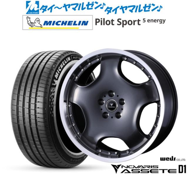 ウェッズ ノヴァリス アセット D1 20インチ 8.0J ミシュラン パイロット スポーツ 5 energy 245/40R20 サマータイヤ ホイール4本セット