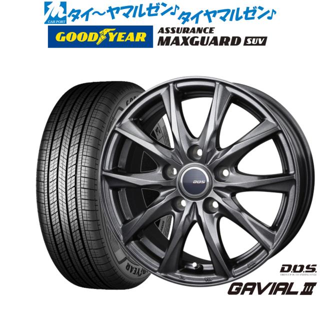 BADX D,O,S(DOS) ガビアルIII 17インチ 7.0J グッドイヤー ASSURANCE
