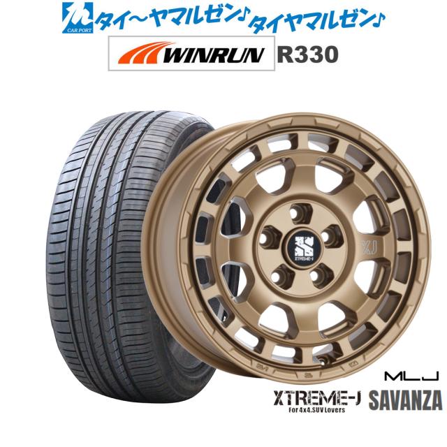 MLJ エクストリーム サバンザ 16インチ 7.0J WINRUN ウインラン R330 195/50R16 サマータイヤ ホイール4本セット