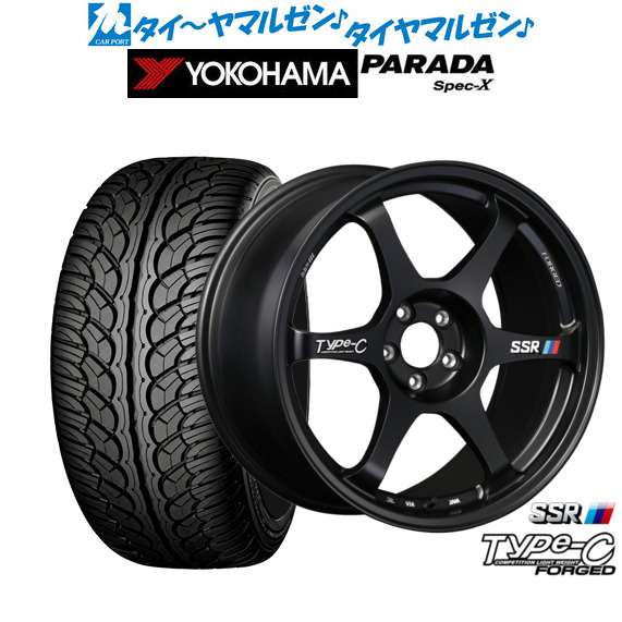 タナベ SSR Type-C FORGED 18インチ 7.5J ヨコハマ PARADA パラダ Spec-X 235/60R18 サマータイヤ ホイール4本セット