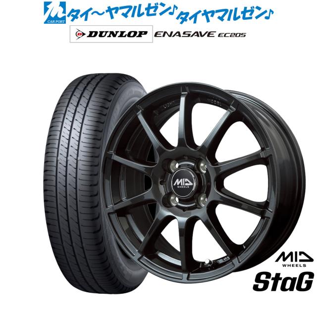 MID ホイールズ スタッグ 14インチ 4.5J ダンロップ ENASAVE
