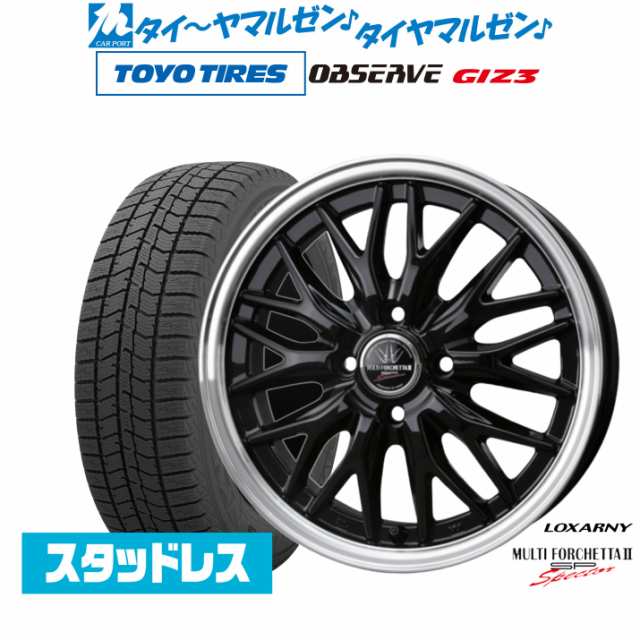 BADX ロクサーニ マルチフォルケッタ２ SP-SPECTOR 15インチ 4.5J トーヨータイヤ OBSERVE オブザーブ GIZ3(ギズスリー) 165/60R15 スタ