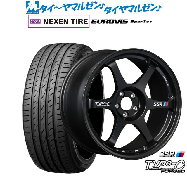 タナベ SSR Type-C FORGED 18インチ 7.5J NEXEN ネクセン ロードストーン ユーロビズ Sport 04 215/45R18 サマータイヤ ホイール4本セット