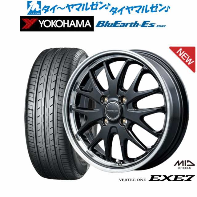 MID ヴァーテック ワン EXE7 16インチ 6.0J ヨコハマ BluEarth-ES ブルーアースイーエス ES32 195/50R16 サマータイヤ ホイール4本セット