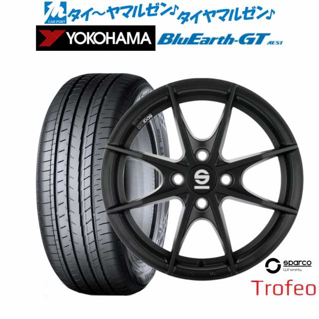 OZ スパルコ sparco TROFEO(トロフェオ) 15インチ 6.0J ヨコハマ BluEarth ブルーアース GT (AE51) 175/65R15 サマータイヤ ホイール4本