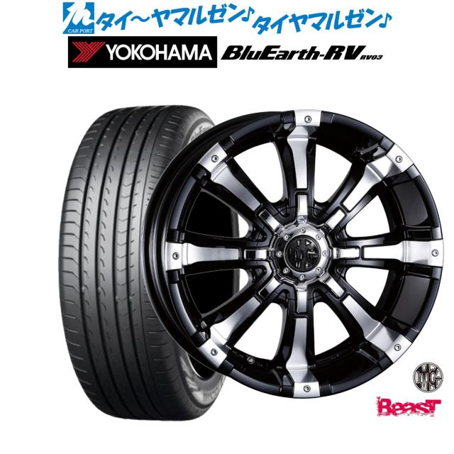 クリムソン MG ビースト 16インチ 6.0J ヨコハマ BluEarth ブルーアース RV03(RV-03) 215/65R16 サマータイヤ ホイール4本セット