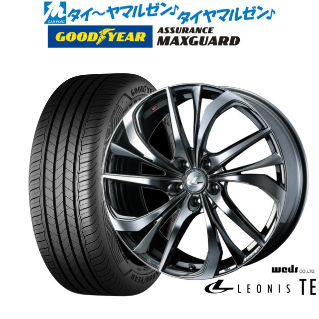 ウェッズ レオニス TE 18インチ 8.0J グッドイヤー ASSURANCE アシュアランス MAXGUARD 225/40R18 サマータイヤ ホイール4本セット 105,000円